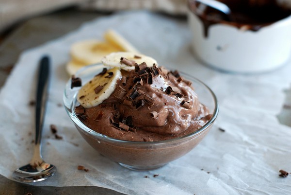 Chocolate banana ice cream (paleo) //Baka Sockerfritt