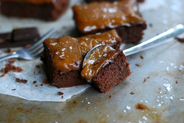 Healthy/hälsosam Salted Caramel Brownie