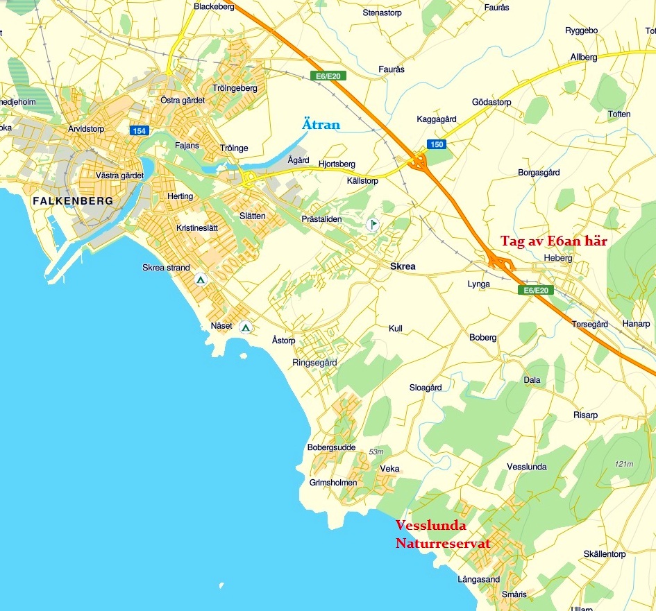 Karta över Falkenbergs Kommun – Karta 2020