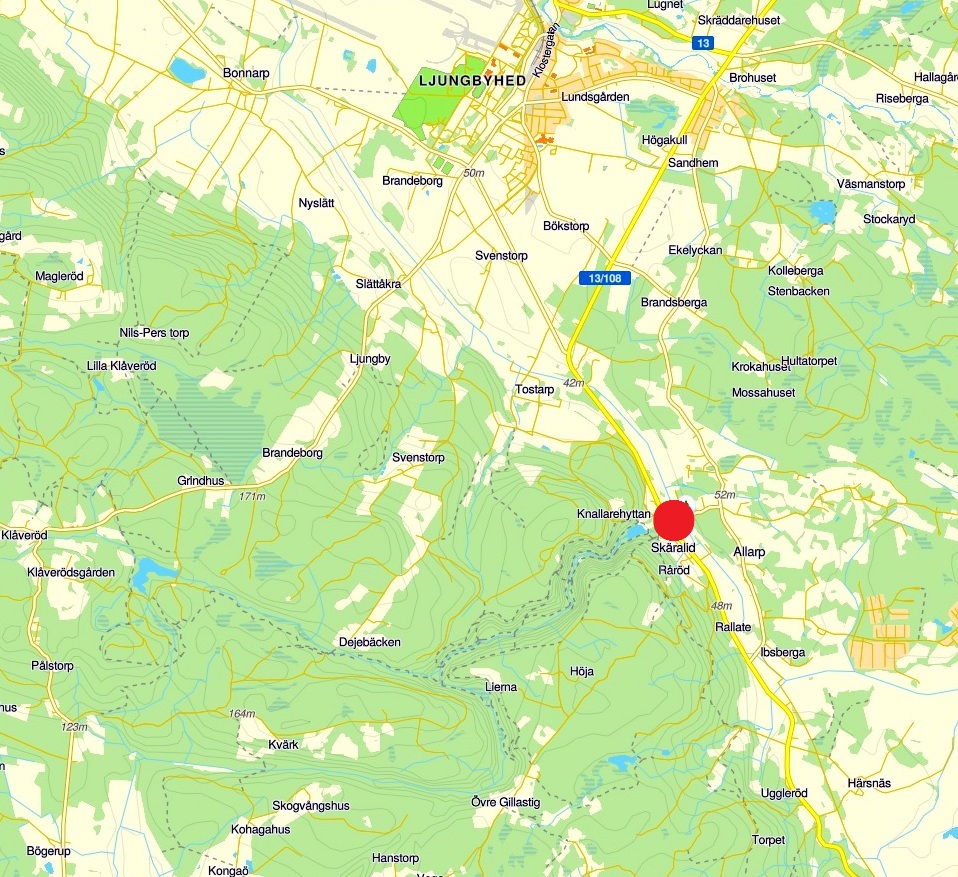 karta söderåsen von Frank Einsteins VandringsTips.se   Söderåsens nationalpark 