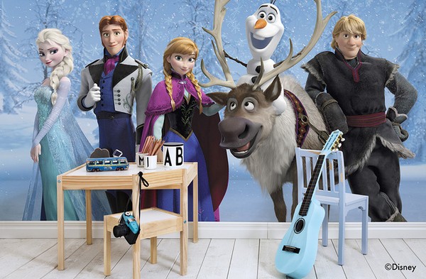 Fototapet barn tapet Frost Barntapeter Disney Frozen