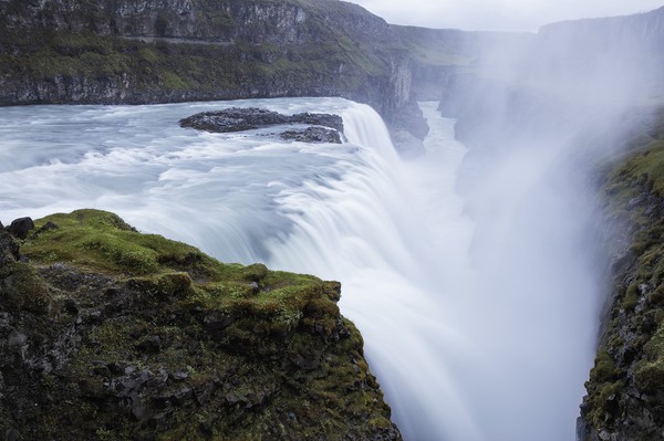 Gullfoss Waterfall på Island