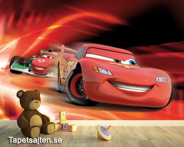 Motiv Tapet Barn Disney Cars Tapet Bilar Pixar Fototapet Barn Tapet Barntapeter Racer Bil