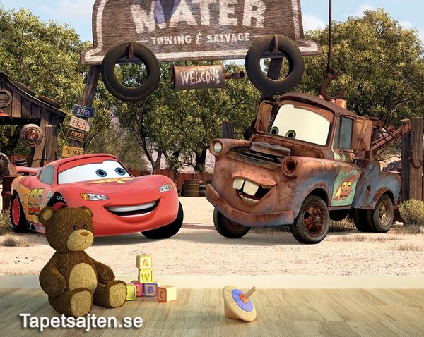 Tapet Bilar Disney Cars Tapet Pixar Fototapet Barn Tapet Barntapeter Killtapeter