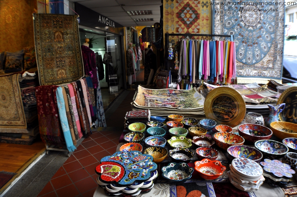 orientalisk shopping i Arab Quarter, Singapore