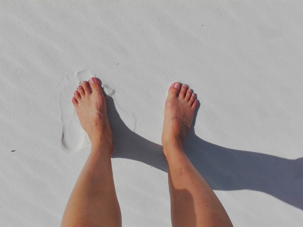 kritvit sand på Whitehaven Beach, Whitsunday Islands, östkusten Australien