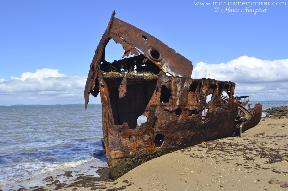 HMQS Gayundah shipwreck at Woody Point near Redcliffe in Brisbane, Australia / skeppsvrak i Brisbane, Queensland, Australien