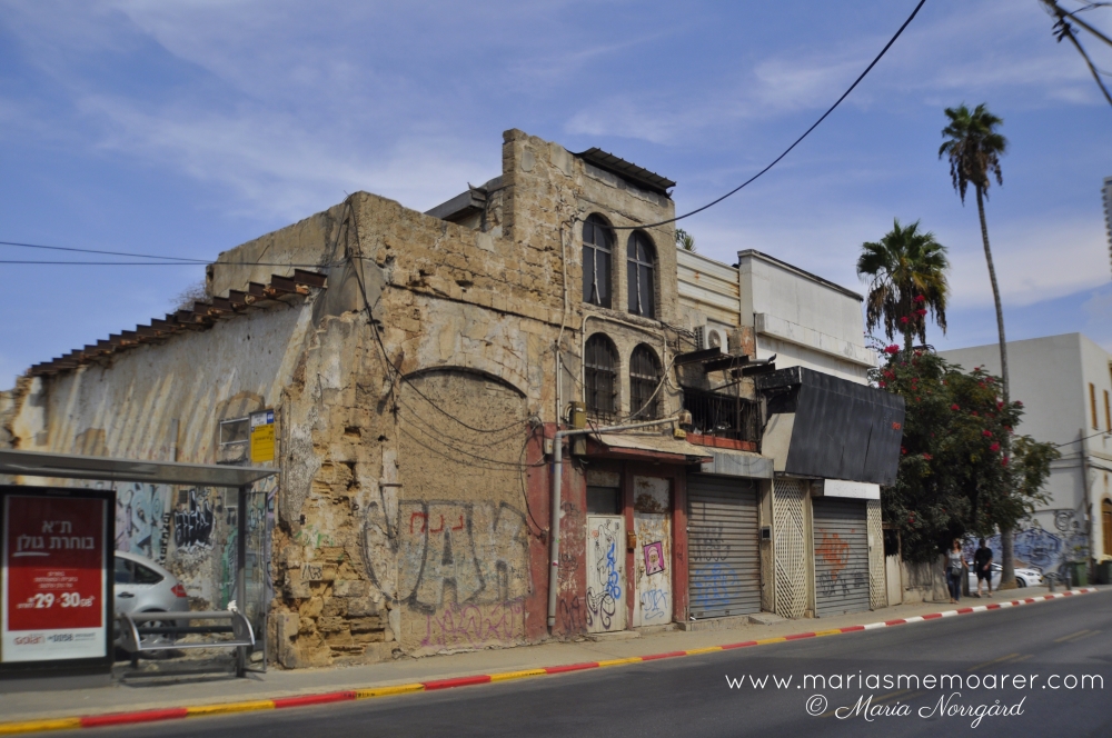 gamla byggnader i Jaffa, Israel