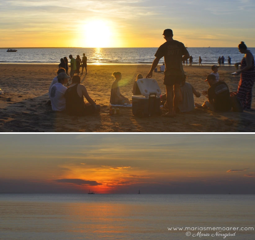 bästa solnedgången i Darwin, Australien - Mindil Beach