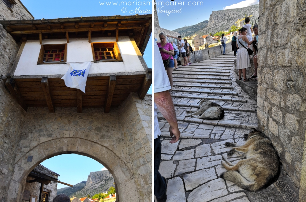 bosnisk arkitektur, Mostar / ikonisk bro och sovande hundar
