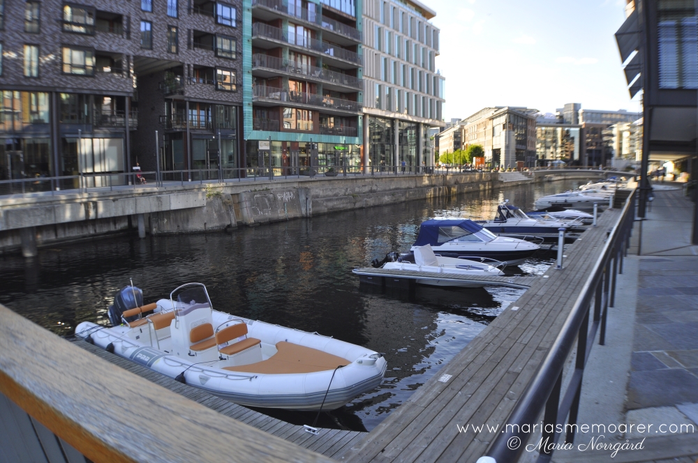 Kanal vid Aker brygge och Tjuvholmen, Oslo