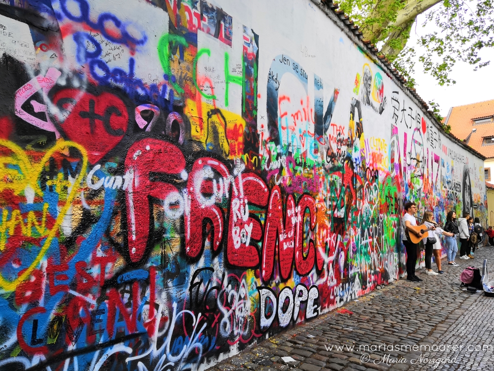 John Lennon Wall - sevärdheter i Prag