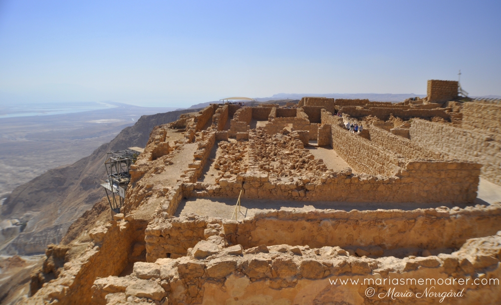 Masada fästning, en historisk plats i Israel