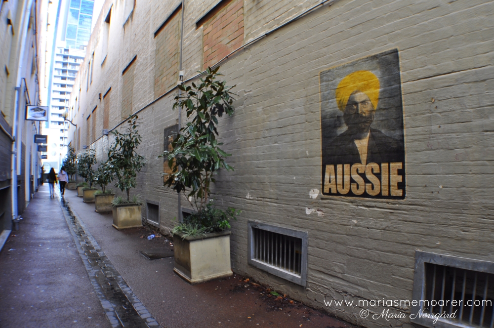 aussie poster street art - Perth, Australia