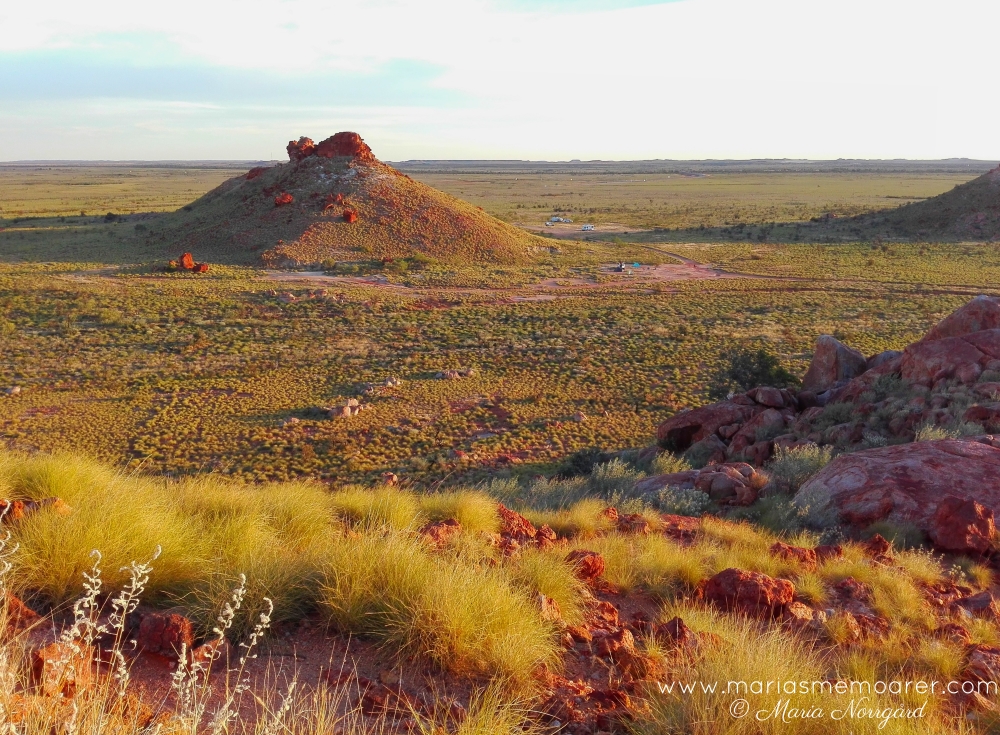 Camping- och roadtripliv i Australiens outback