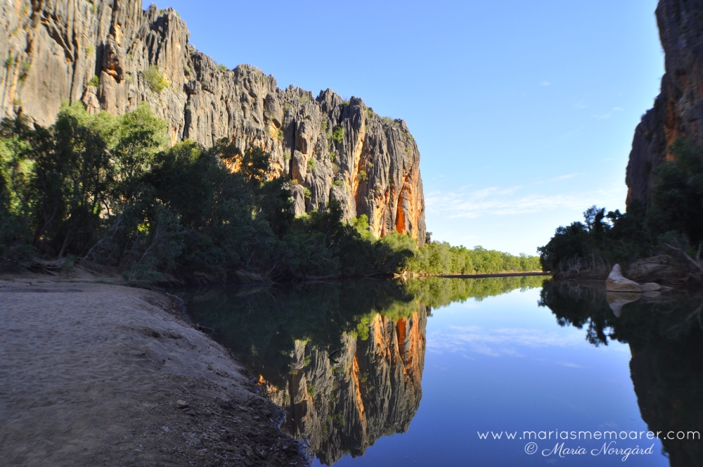 vackra landskap i Windjana Gorge nationalpark, Australien