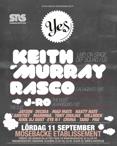 Keith Murray Live Stockholm