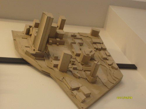 One of the models shown on the wall