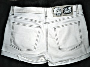 nitar shorts cheap monday omgjort egen design vita jeans mode