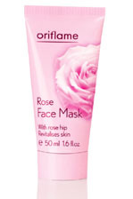 oriflame rose face mask