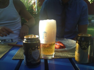 Kall öl i sommarvärmen