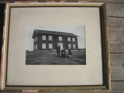 Foto från när huset var nybyggt. 