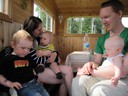 Familjen Johansson-Lund och våran Siri-skrutt =)