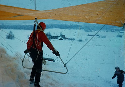 Eget foto 1974 eller 1975 från flygutbildningen i Norge