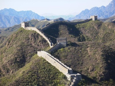 Här är muren i Kina som även är känd som 
