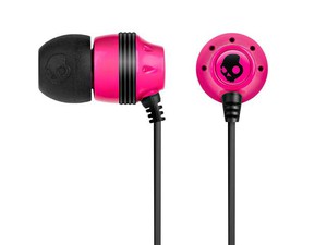 scullcandy in ear black and pink