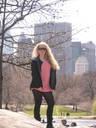 Lina vid The Lake i Central Park