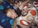 Max slocknade i Tosses säng, helt utslagen :))