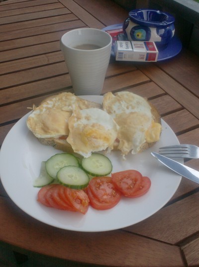 Min och Evis frukost!