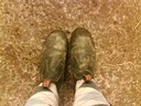 Så här ser då min skor efter en lerig dag i stallet + gått en promenad:P