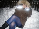 Natali in the snow!