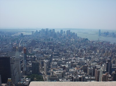 Utsikten från Empire State Building.  Sommar 2008