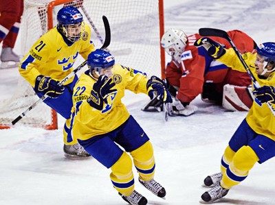 Sverige besegrar Ryssland i JVM 08/08