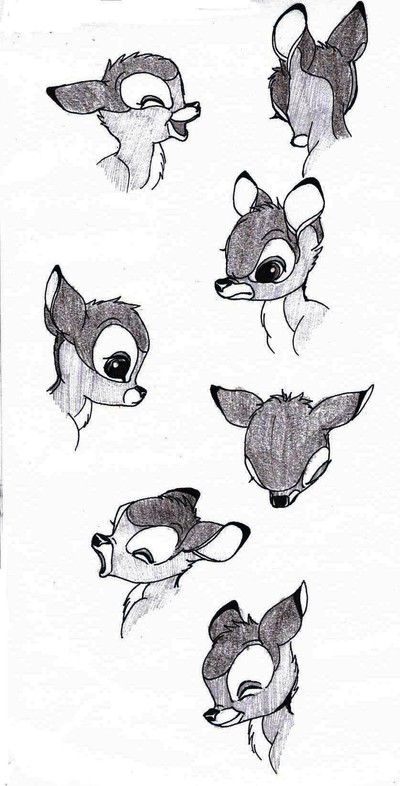 huvuden Bambi