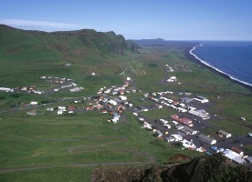 Vik i Myrdal, vid den isländska sydkusten