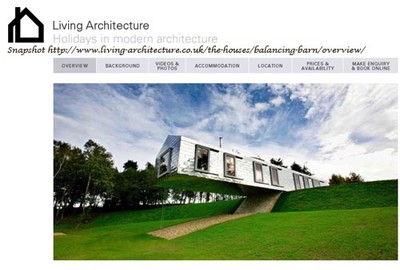 Amazing architecture. Source: http://www.living-architecture.co.uk/the-houses/balancing-barn/overview/ Snapshot taken 20110616