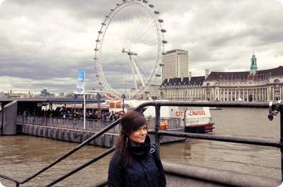 Nina framför London Eye