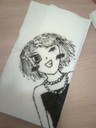 Bild jag ritade för ett tag sedan, på en servett när vi satt på färjan och jag hade tråkigt. ^^