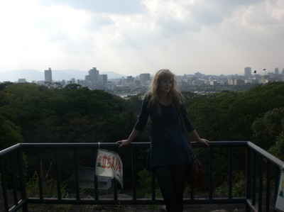 So, here you have me up at some weird castle ruins we didn't actually really see. But it was a nice view over the city! :)