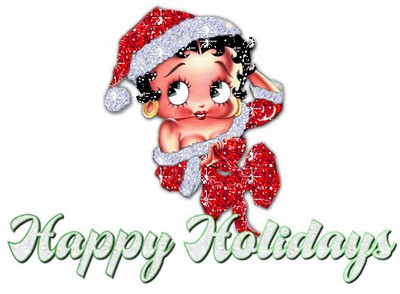 Merry christmas fom Betty Boop. Picture