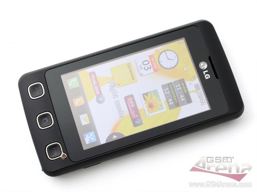 En touchscreentelefon från LG.