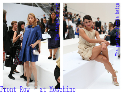 at Moschino fashion show