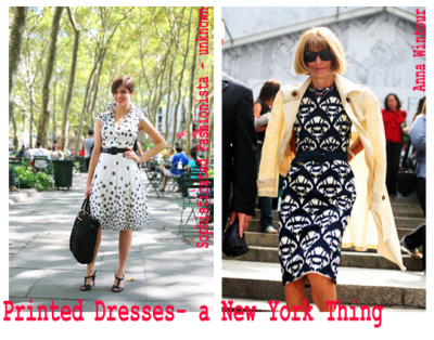 Printed dresses - a New York thing