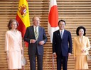 Kungaparet med det japanska premiärministerparet