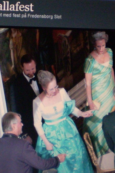 Prins Henrik, Kronprins Haakon, Drottning Margrethe och Prinsessan Benedikte.