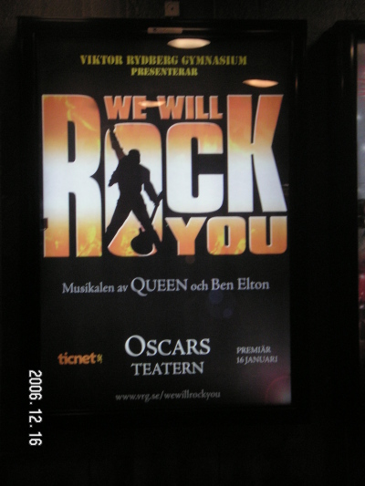 we will rock you affisch